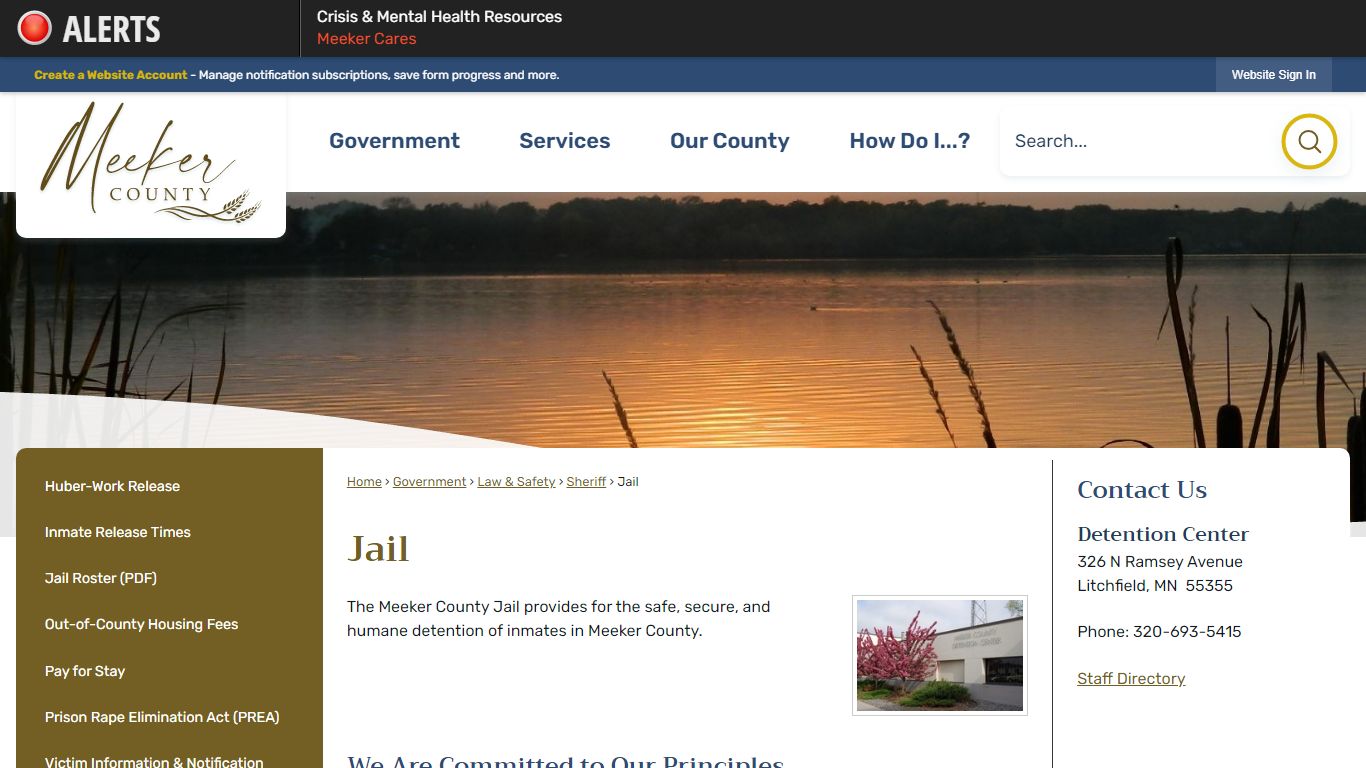 Detention Center | Meeker County, MN - Official Website