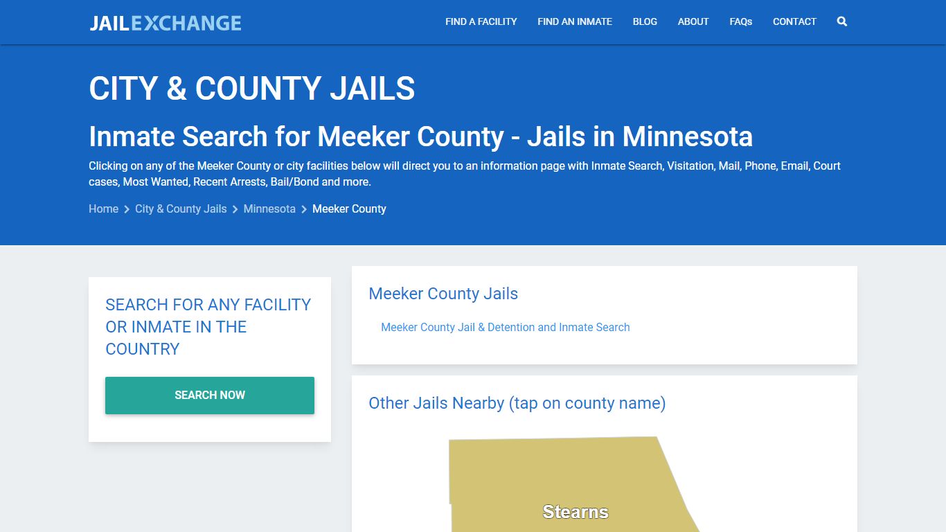 Inmate Search for Meeker County | Jails in Minnesota - Jail Exchange